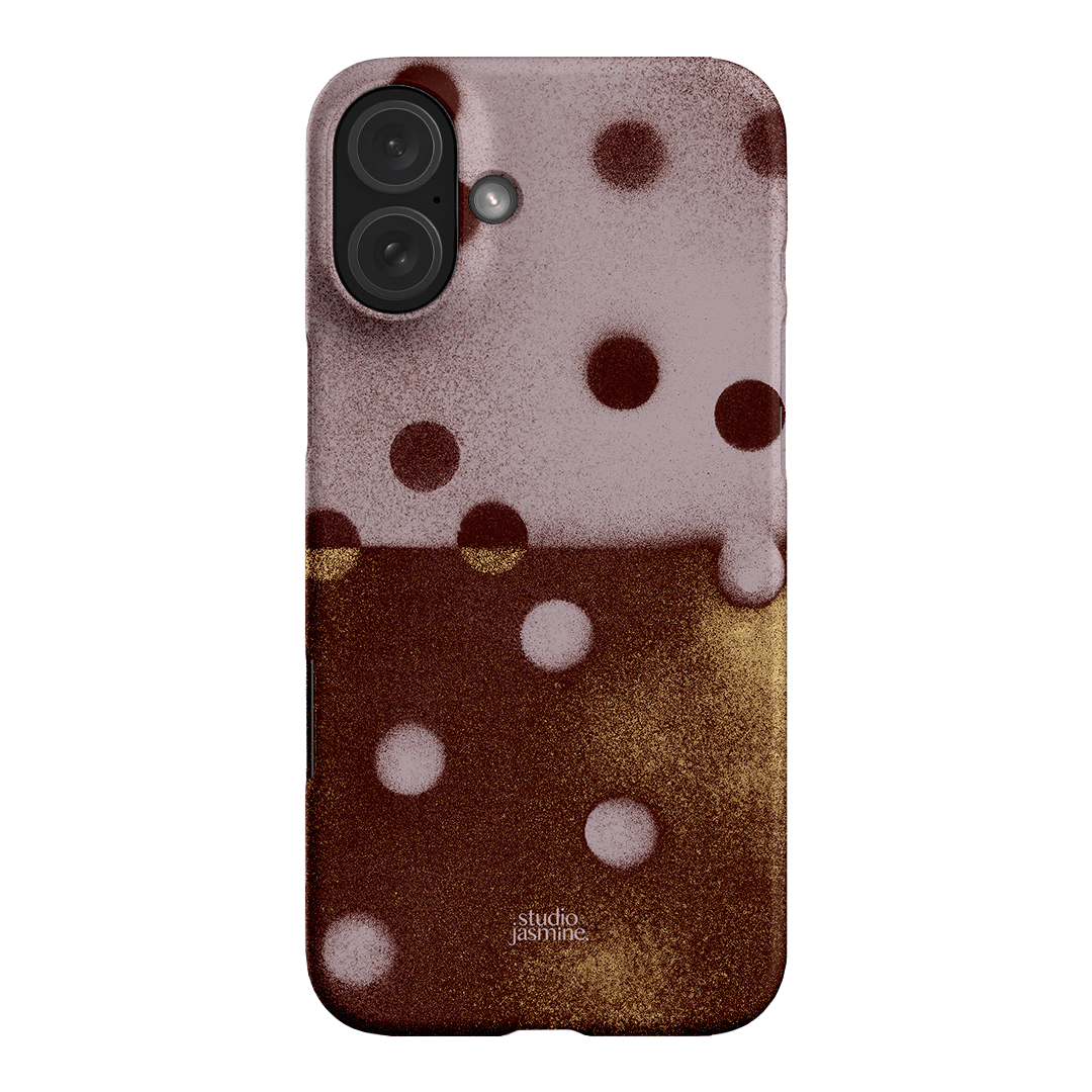 Rust Polka Dot Printed Phone Cases iPhone 16 Plus / Snap by Jasmine Dowling - The Dairy