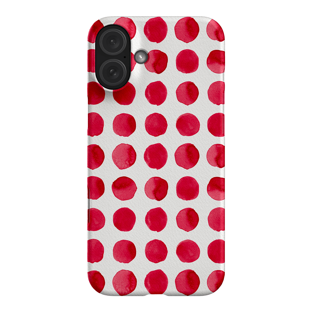 Spots in Red Printed Phone Cases by The Dairy - The Dairy