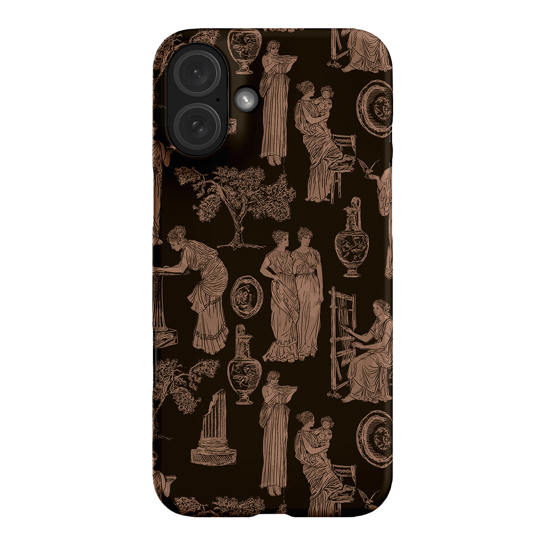 Symposium Burnt Umber Printed Phone Cases iPhone 16 Plus / Snap by Veronica Tucker - The Dairy