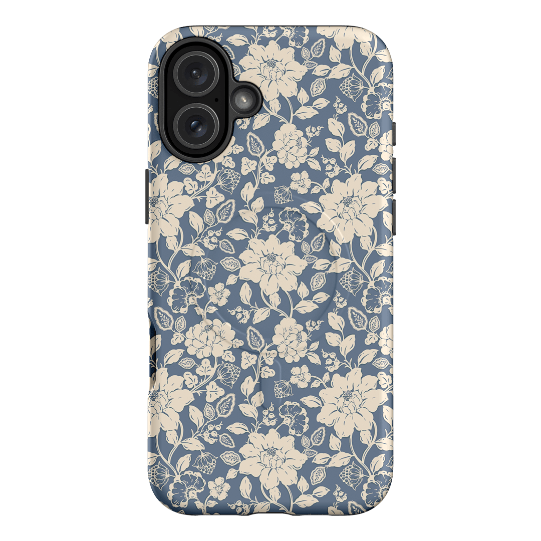 Blue Garden Printed Phone Cases iPhone 16 Plus / Armoured MagSafe by Kasiags Art - The Dairy