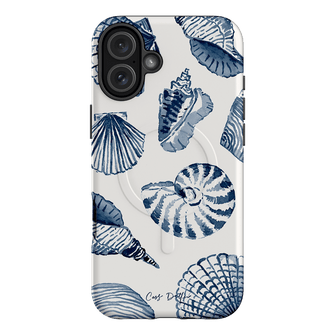Blue Shells Printed Phone Cases iPhone 16 Plus / Armoured MagSafe by Cass Deller - The Dairy