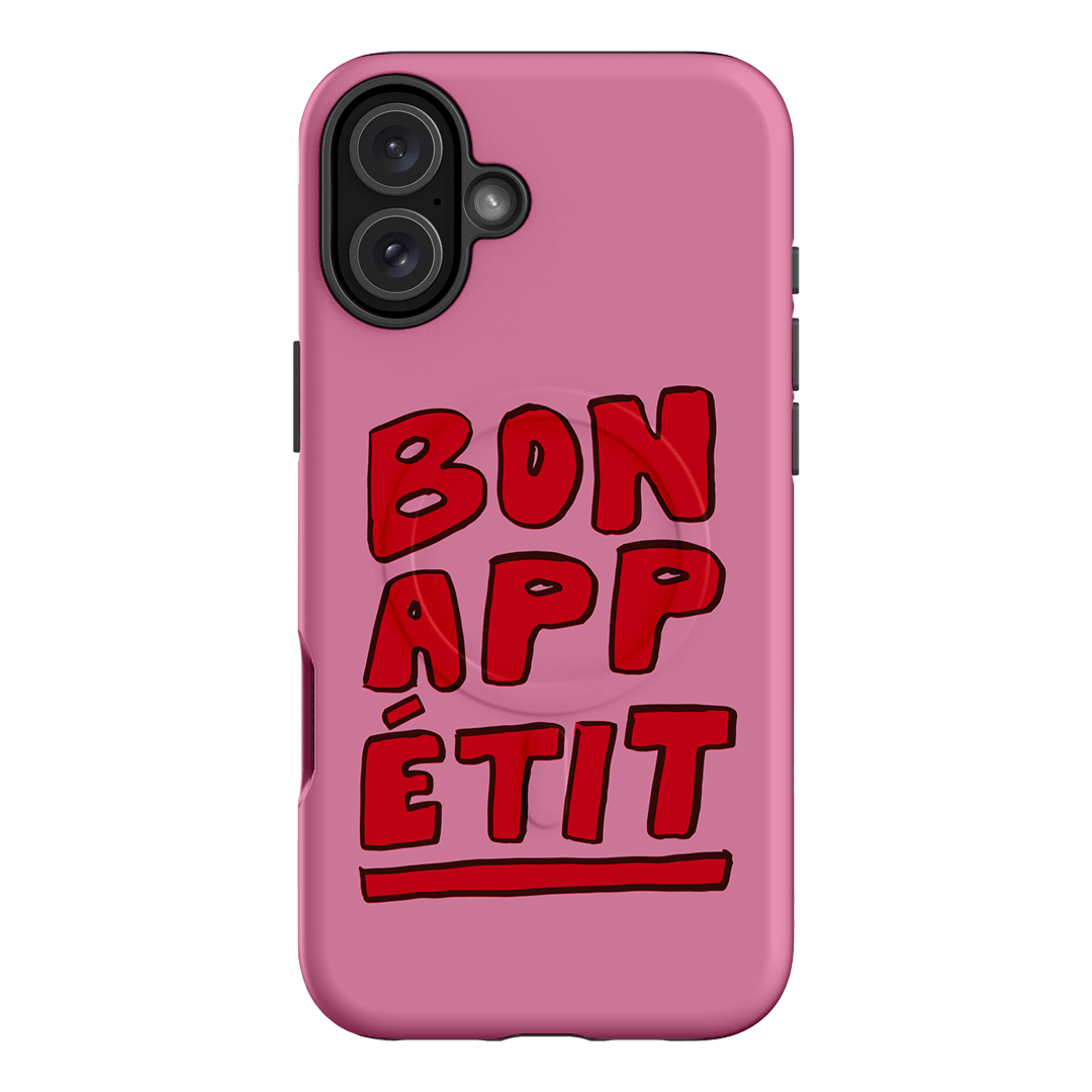 Bon Appetit Red Printed Phone Cases iPhone 16 Plus / Armoured MagSafe by The Dairy - The Dairy