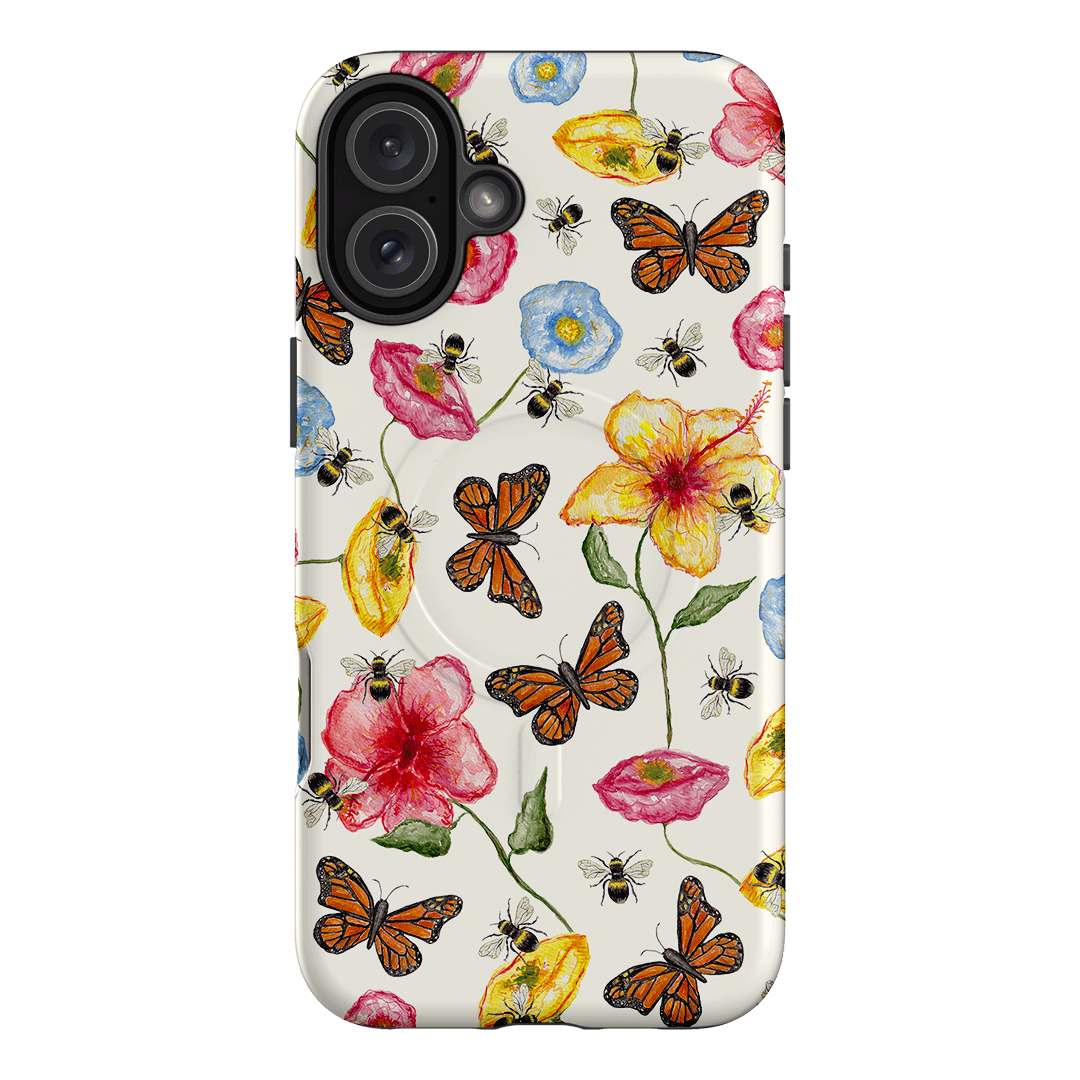 Butterflies & Bees Printed Phone Cases iPhone 16 Plus / Armoured MagSafe by BG. Studio - The Dairy