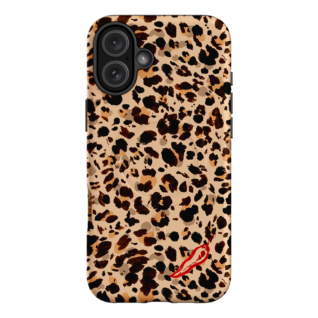 Chilli Leopard Printed Phone Cases iPhone 16 Plus / Armoured MagSafe by Charlie Taylor - The Dairy