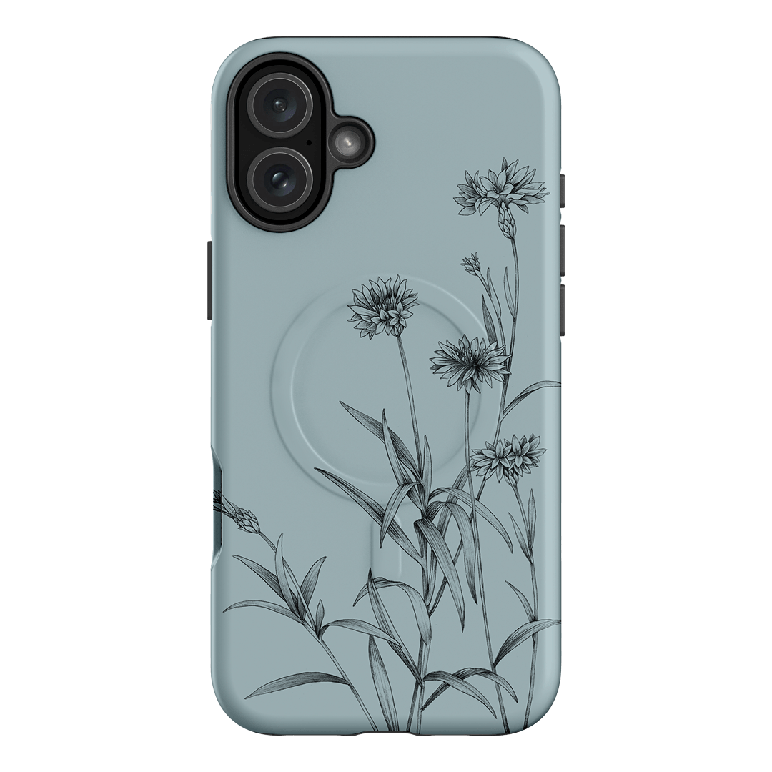 Cornflowers Study Printed Phone Cases iPhone 16 Plus / Armoured MagSafe by Typoflora - The Dairy
