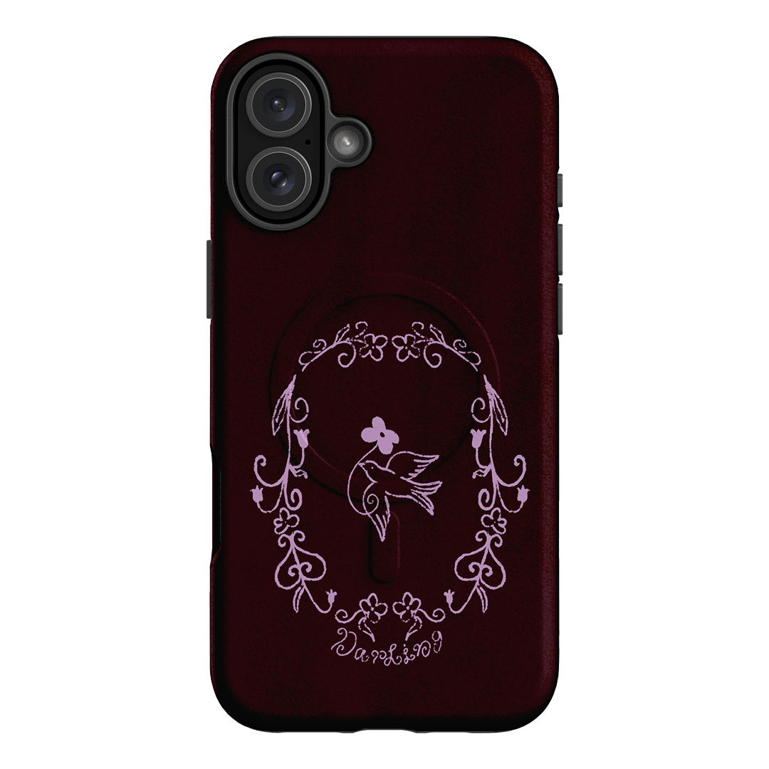 Darling Burgundy Printed Phone Cases by The Dairy - The Dairy