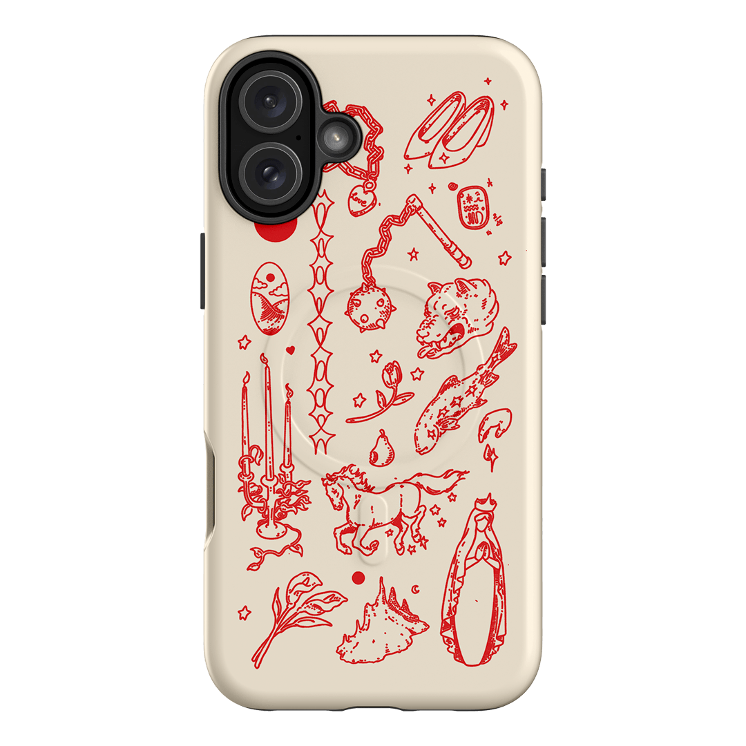 Dreamcore Cream Printed Phone Cases iPhone 16 Plus / Armoured MagSafe by Easty Beasty - The Dairy