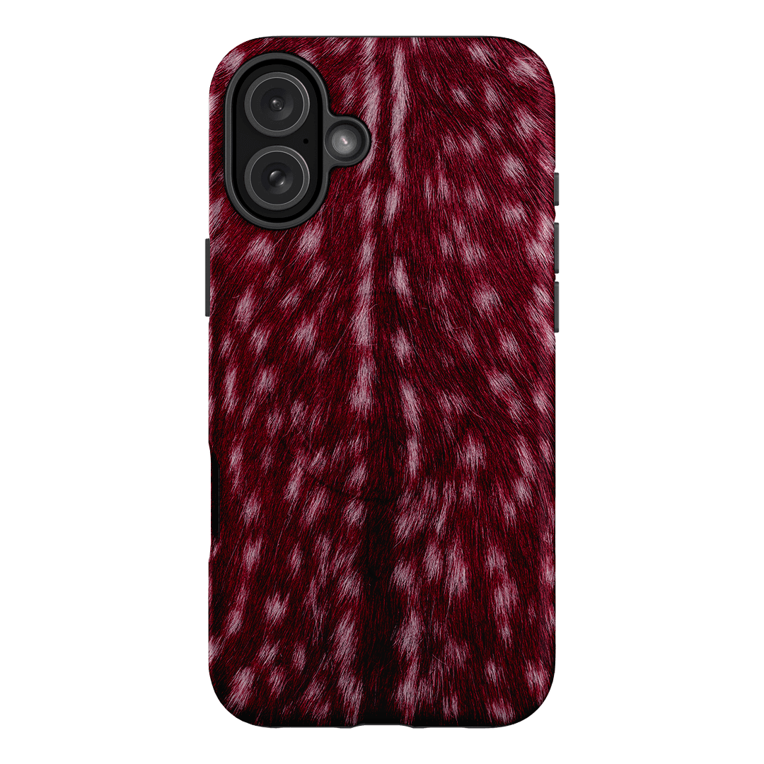 Fawn Burgundy Printed Phone Cases iPhone 16 Plus / Armoured MagSafe by The Dairy - The Dairy
