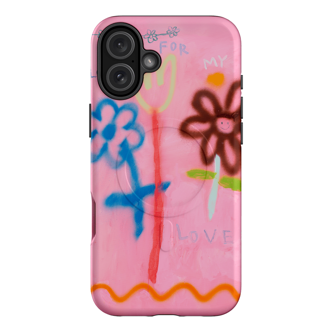 Flowers Printed Phone Cases iPhone 16 Plus / Armoured MagSafe by Kate Eliza - The Dairy