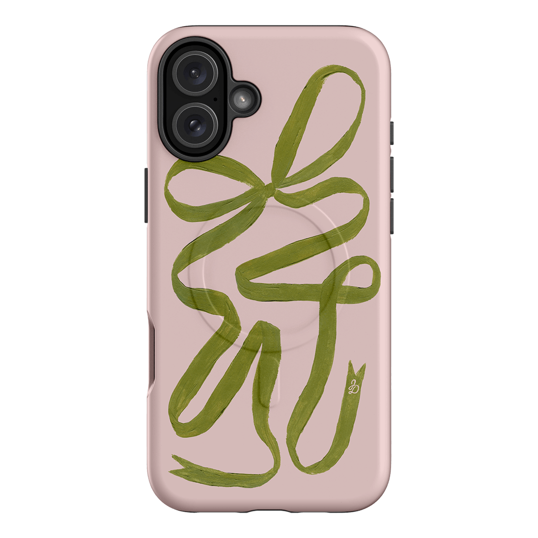 Garden Ribbon Printed Phone Cases iPhone 16 Plus / Armoured MagSafe by Jasmine Dowling - The Dairy