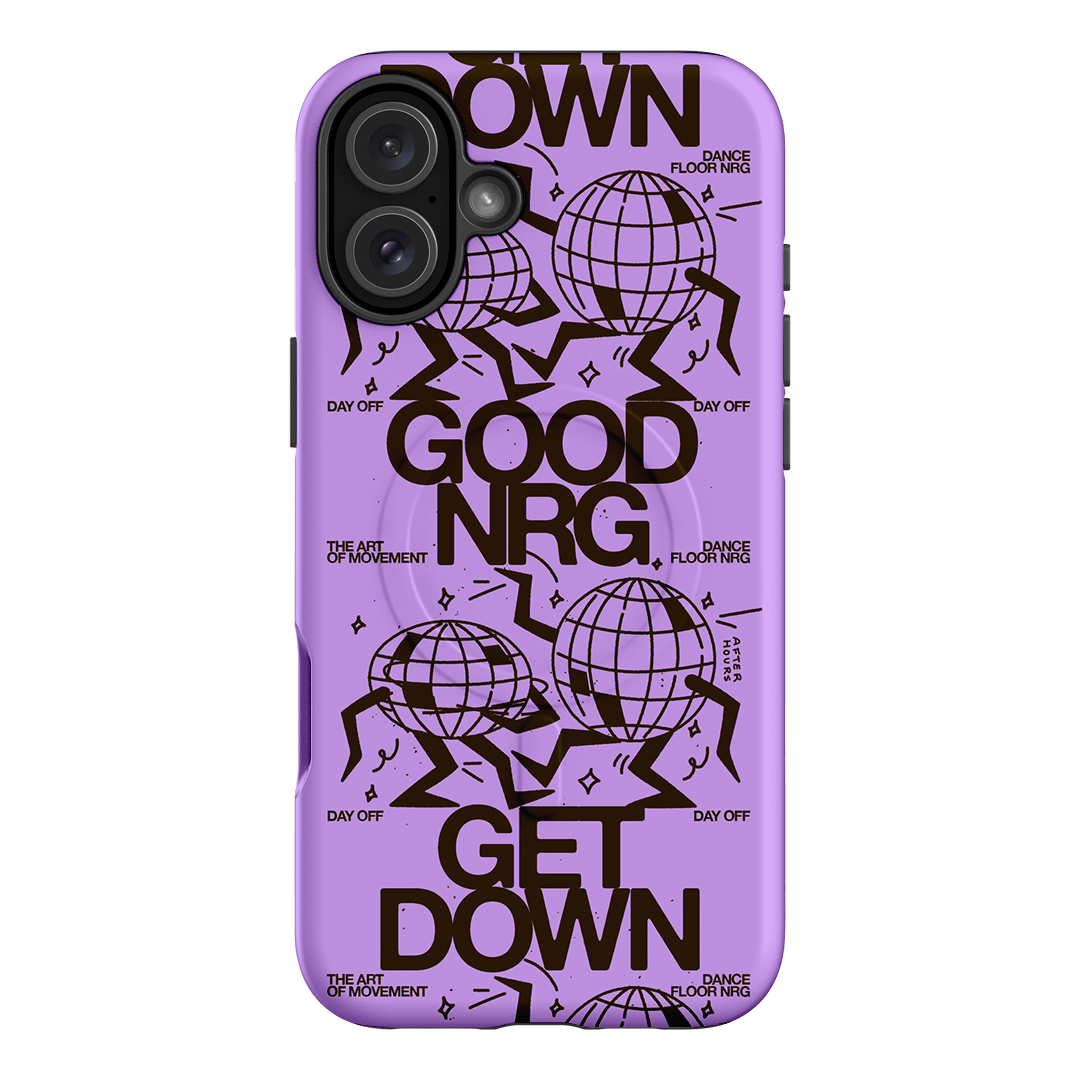 Good Energy in Purple Printed Phone Cases iPhone 16 Plus / Armoured MagSafe by After Hours - The Dairy