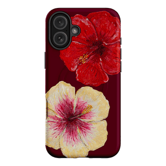 Hibiscus Flower Printed Phone Cases iPhone 16 Plus / Armoured MagSafe by BG. Studio - The Dairy
