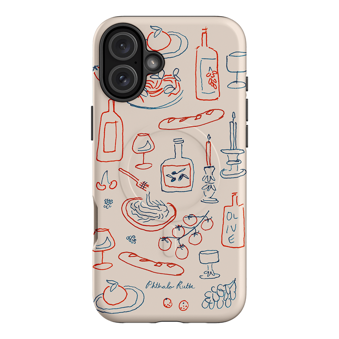 Italian Fare Printed Phone Cases iPhone 16 Plus / Armoured MagSafe by Phthalo Ruth - The Dairy