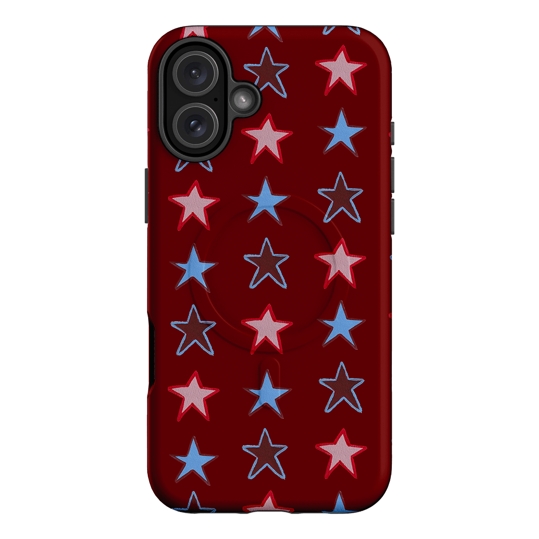 Lucky Stars Rouge Printed Phone Cases iPhone 16 Plus / Armoured MagSafe by BG. Studio - The Dairy
