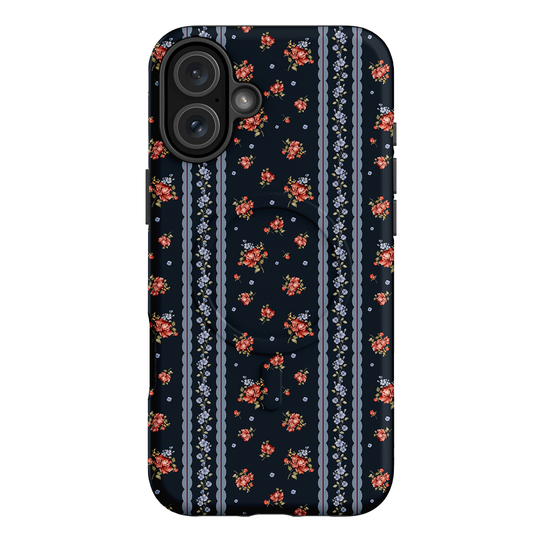 Midnight Stripe Printed Phone Cases iPhone 16 Plus / Armoured MagSafe by Kasiags Art - The Dairy