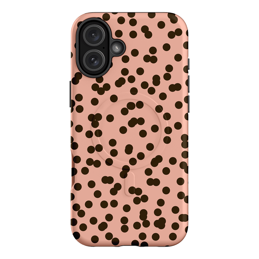 Mini Confetti Pink Chocolate Printed Phone Cases iPhone 16 Plus / Armoured MagSafe by Veronica Tucker - The Dairy