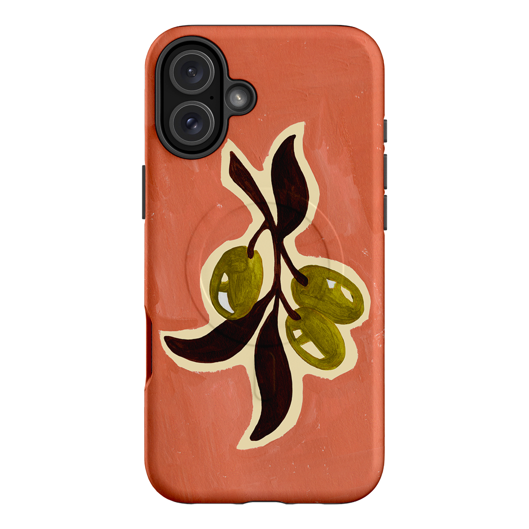 Olives Printed Phone Cases iPhone 16 Plus / Armoured MagSafe by Studio Bon - The Dairy