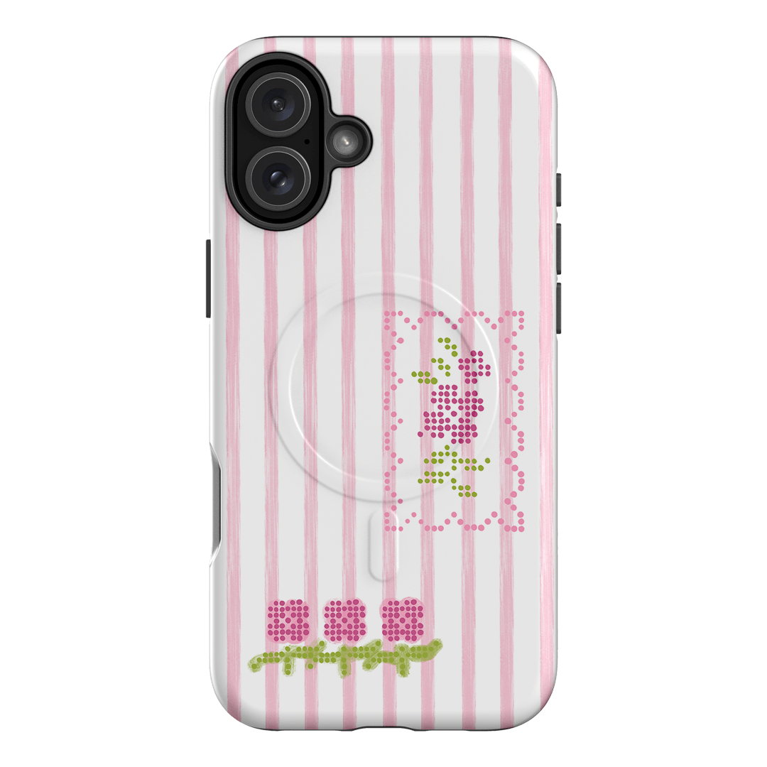 Patchwork Pink Printed Phone Cases iPhone 16 Plus / Armoured MagSafe by Kayla Carr - The Dairy
