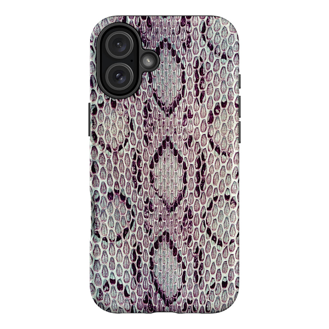 Plum Python Printed Phone Cases iPhone 16 Plus / Armoured MagSafe by The Dairy - The Dairy