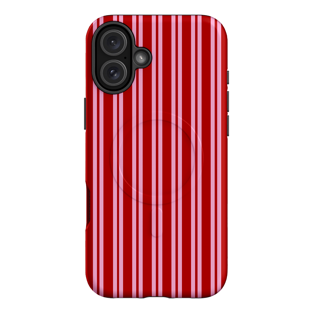 Punch Stripes Printed Phone Cases iPhone 16 Plus / Armoured MagSafe by The Dairy - The Dairy