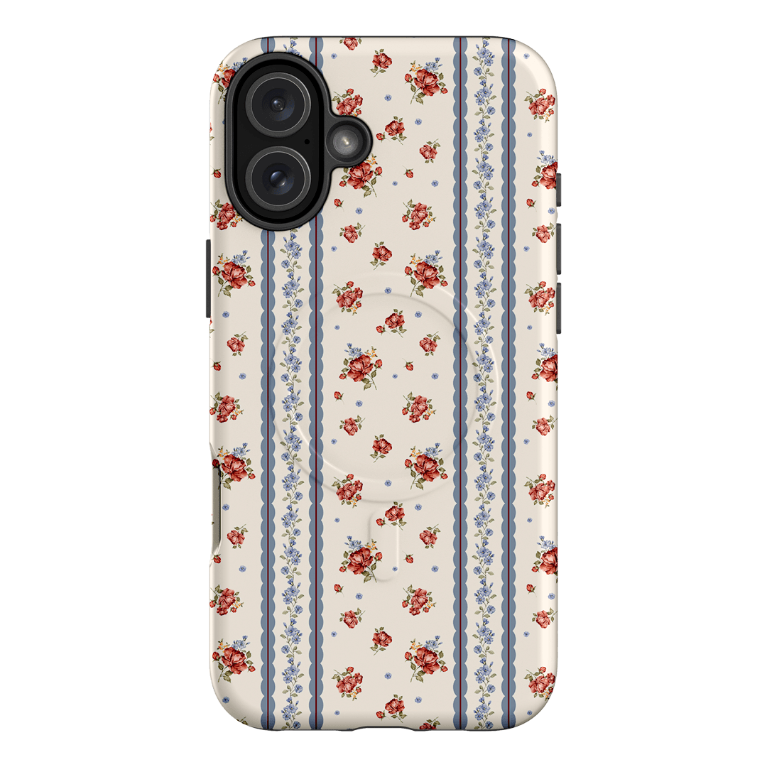 Rose Stripe Printed Phone Cases iPhone 16 Plus / Armoured MagSafe by Kasiags Art - The Dairy