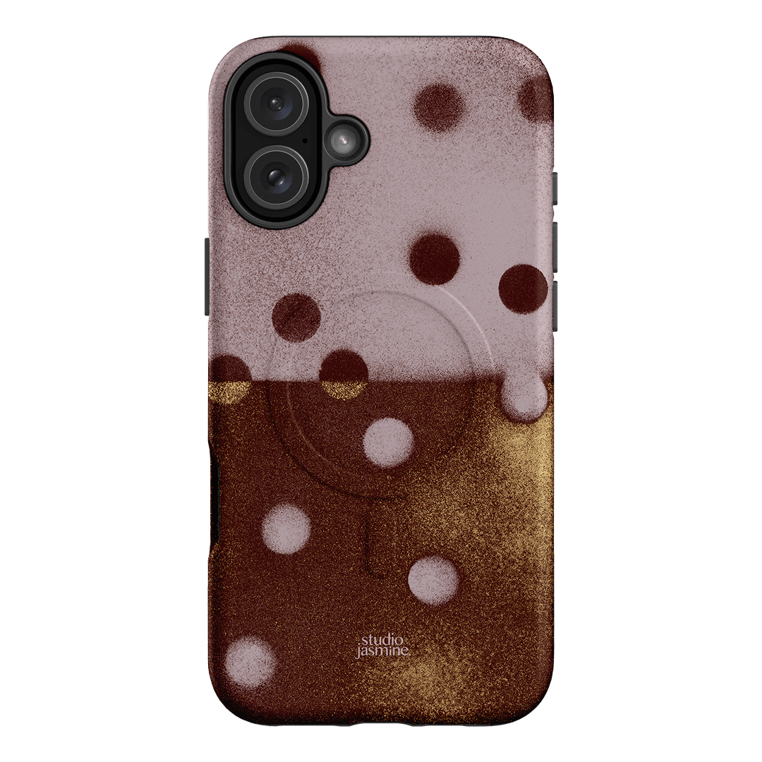Rust Polka Dot Printed Phone Cases iPhone 16 Plus / Armoured MagSafe by Jasmine Dowling - The Dairy
