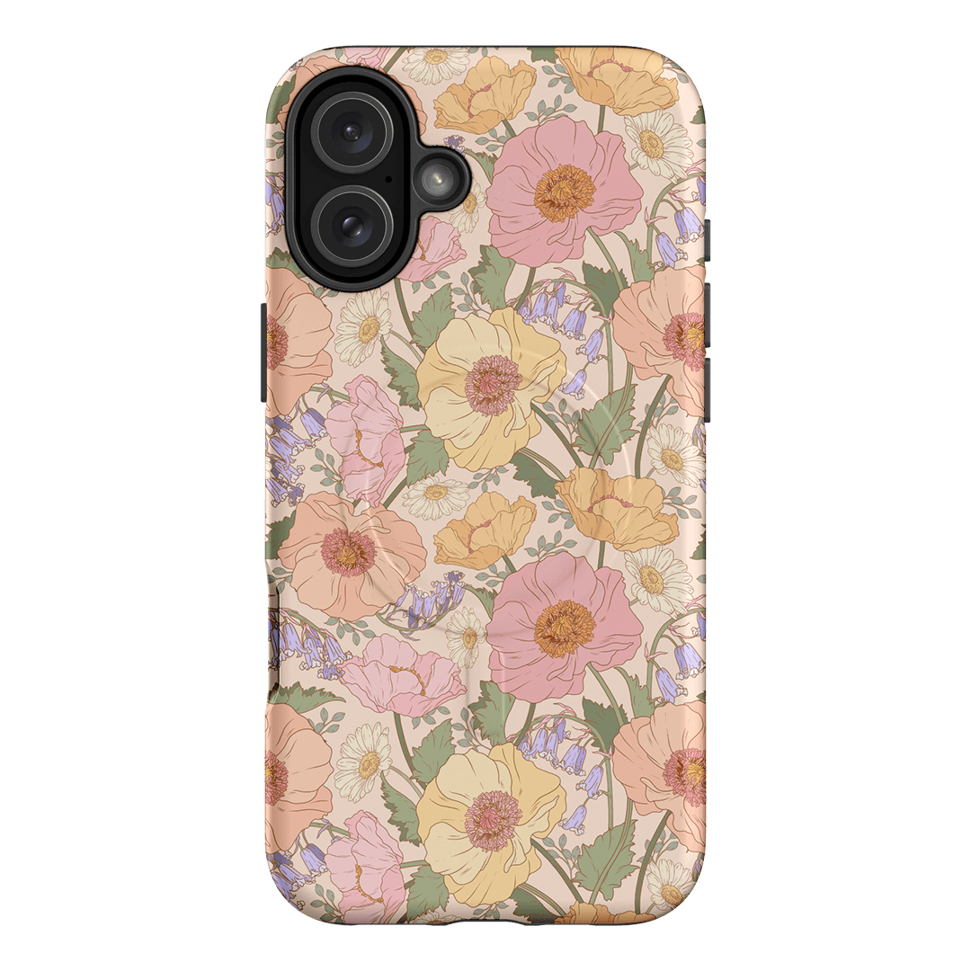 Spring Poppy Printed Phone Cases iPhone 16 Plus / Armoured MagSafe by Kasiags Art - The Dairy