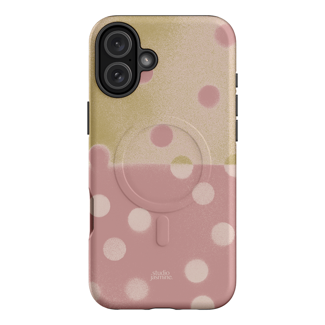 Strawberry Polka Dot Printed Phone Cases iPhone 16 Plus / Armoured MagSafe by Jasmine Dowling - The Dairy
