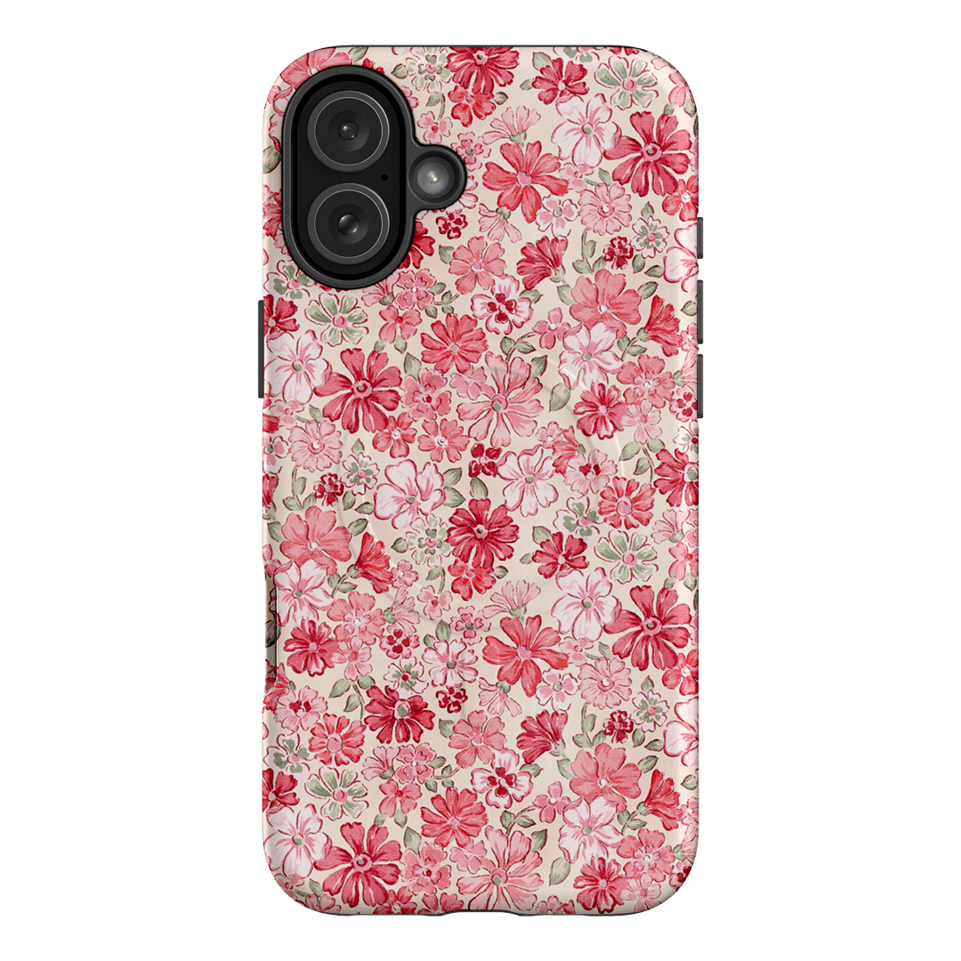 Strawberry Kiss Printed Phone Cases iPhone 16 Plus / Armoured MagSafe by Oak Meadow - The Dairy