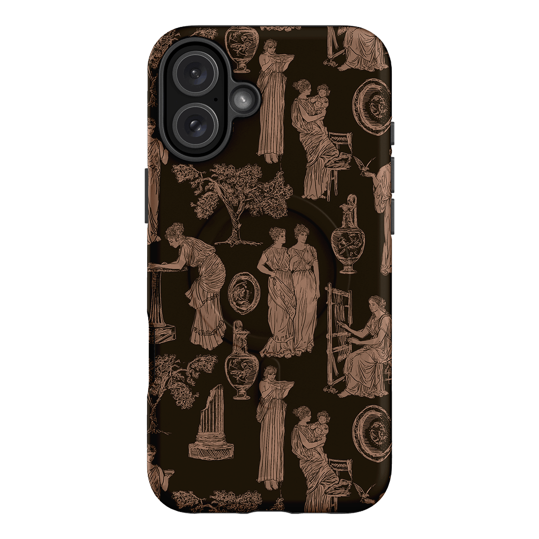Symposium Burnt Umber Printed Phone Cases iPhone 16 Plus / Armoured MagSafe by Veronica Tucker - The Dairy