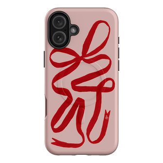 Valentine Ribbon Printed Phone Cases iPhone 16 Plus / Armoured MagSafe by Jasmine Dowling - The Dairy