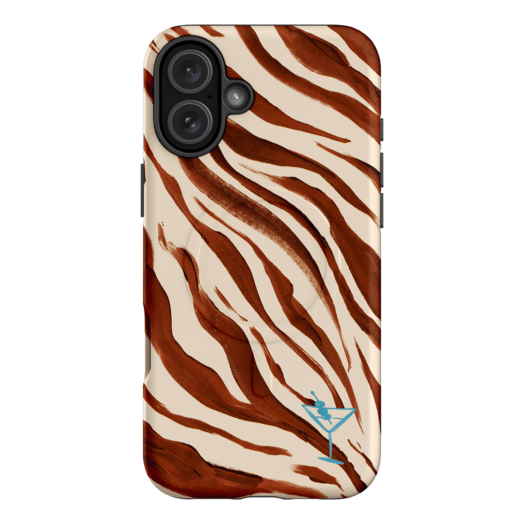 Zebra Tini Printed Phone Cases iPhone 16 Plus / Armoured MagSafe by Charlie Taylor - The Dairy