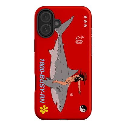 1800-Busy Rn in Red Printed Phone Cases iPhone 16 Plus / Armoured by Easty Beasty - The Dairy