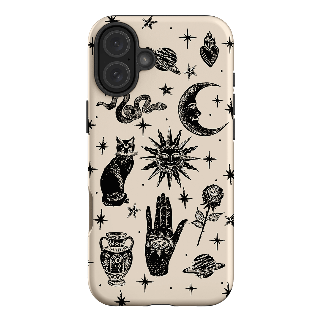 Astro Flash Beige Printed Phone Cases iPhone 16 Plus / Armoured by Veronica Tucker - The Dairy