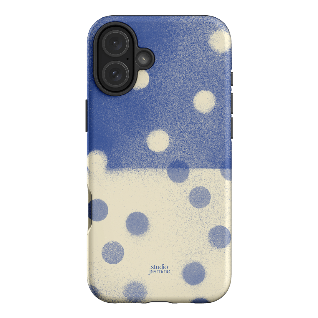 Bleu Polka Dot Printed Phone Cases iPhone 16 Plus / Armoured by Jasmine Dowling - The Dairy