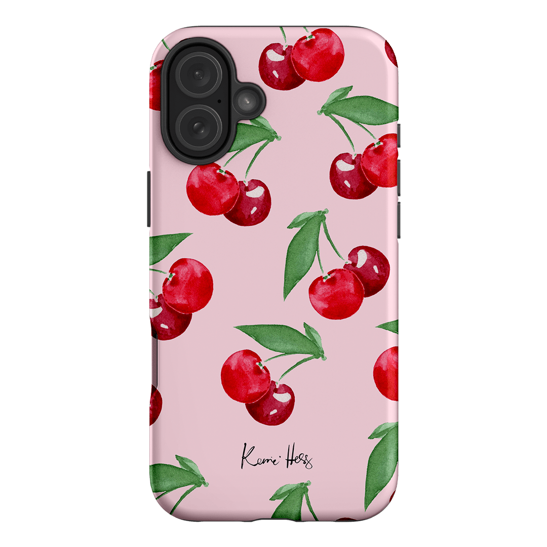 Cherry Rose Printed Phone Cases iPhone 16 Plus / Armoured by Kerrie Hess - The Dairy