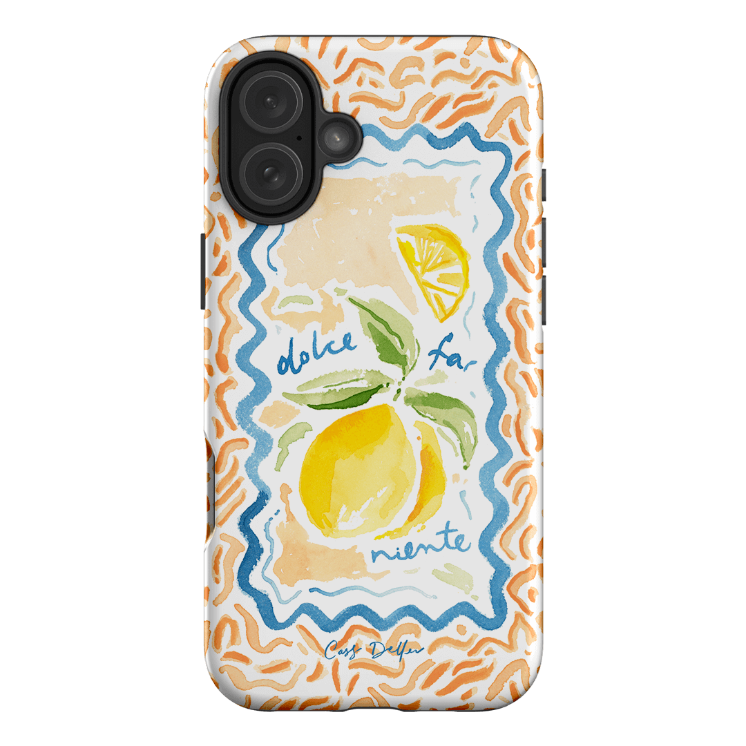 Dolce Far Niente Printed Phone Cases iPhone 16 Plus / Armoured by Cass Deller - The Dairy