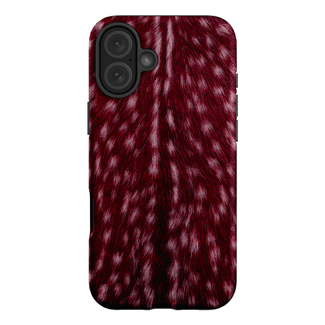 Fawn Burgundy Printed Phone Cases iPhone 16 Plus / Armoured by The Dairy - The Dairy