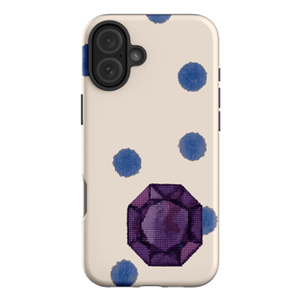 February Amethyst Printed Phone Cases iPhone 16 Plus / Armoured by Joiana - The Dairy