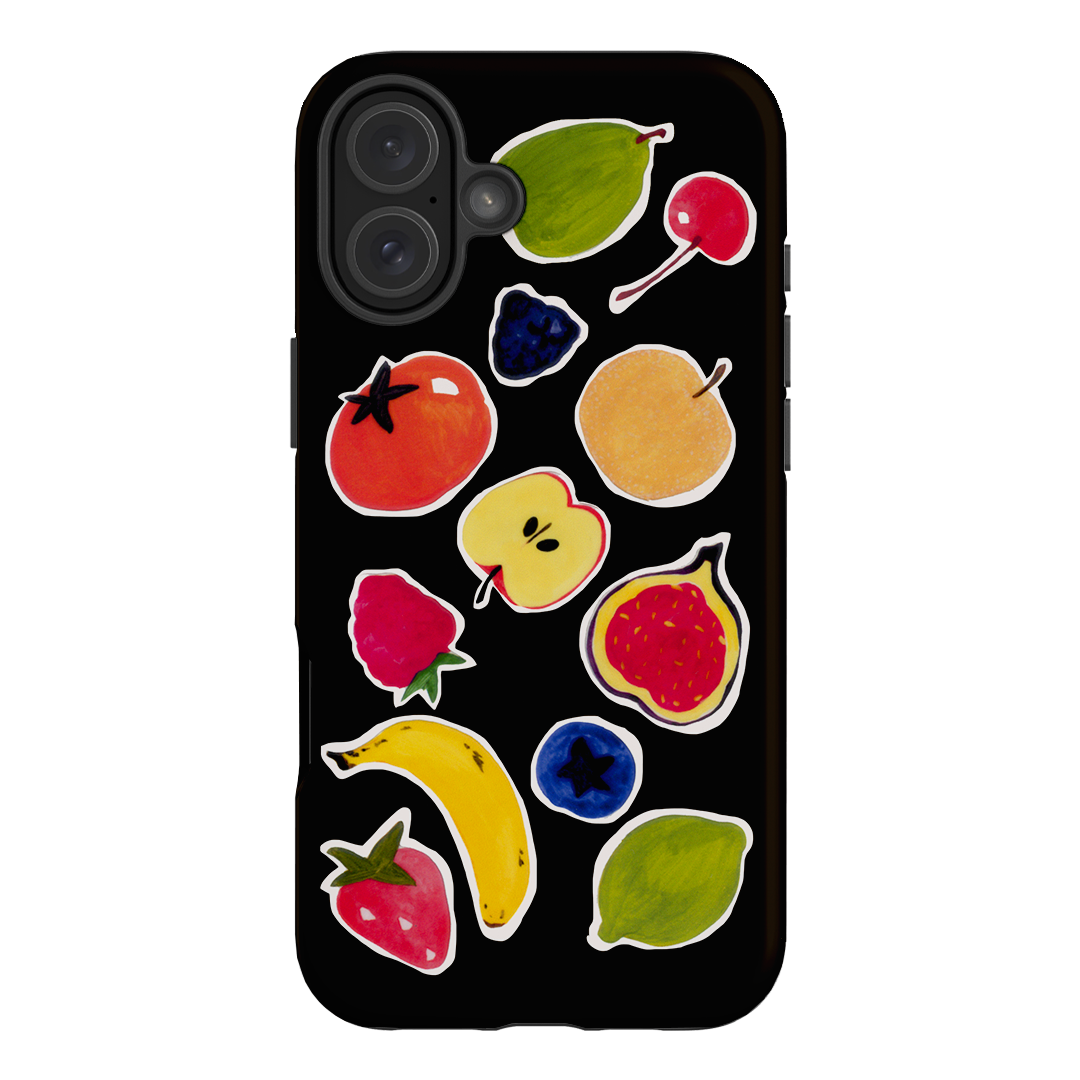 Fruit Stickers Printed Phone Cases iPhone 16 Plus / Armoured by Studio Bon - The Dairy