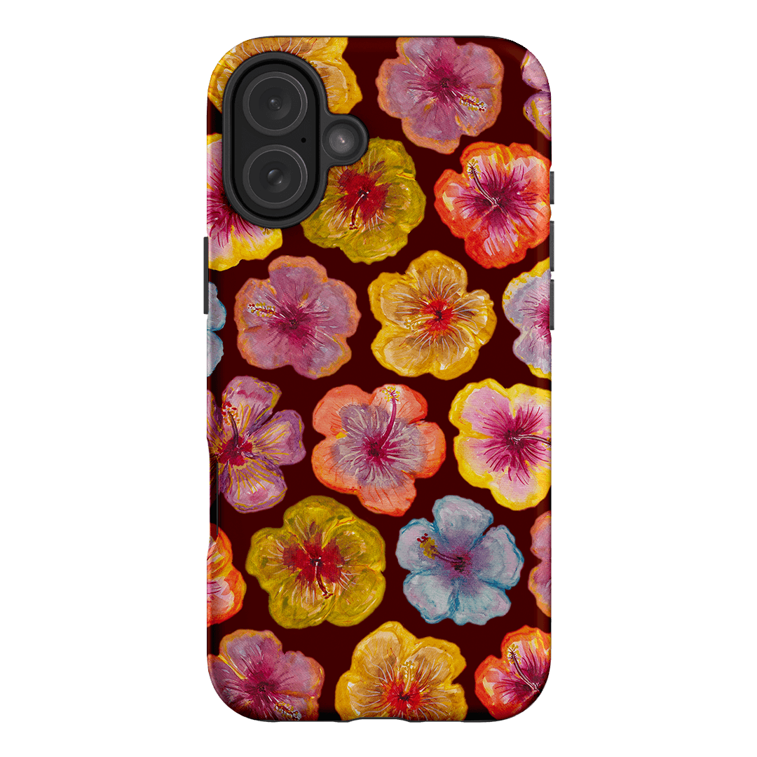 Hibiscus Holiday Rouge Printed Phone Cases iPhone 16 Plus / Armoured by BG. Studio - The Dairy