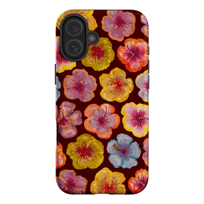 Hibiscus Holiday Rouge Printed Phone Cases iPhone 16 Plus / Armoured by BG. Studio - The Dairy