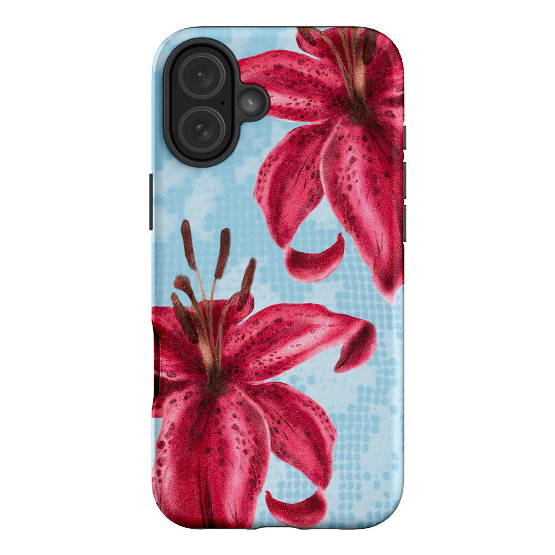 Lillies Printed Phone Cases iPhone 16 Plus / Armoured by Sally Hungerford - The Dairy