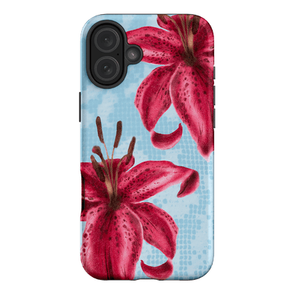 Lillies Printed Phone Cases iPhone 16 Plus / Armoured by Sally Hungerford - The Dairy