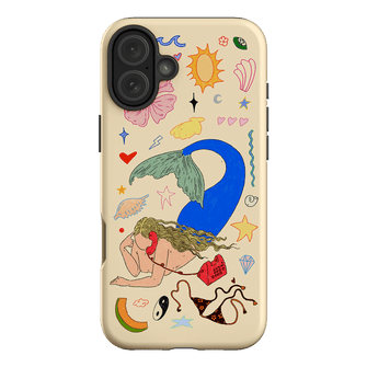 Mermaid Salad Cream Printed Phone Cases iPhone 16 Plus / Armoured by Easty Beasty - The Dairy