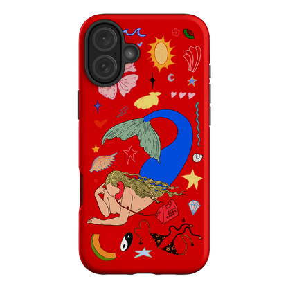 Mermaid Salad Scarlet Printed Phone Cases iPhone 16 Plus / Armoured by Easty Beasty - The Dairy