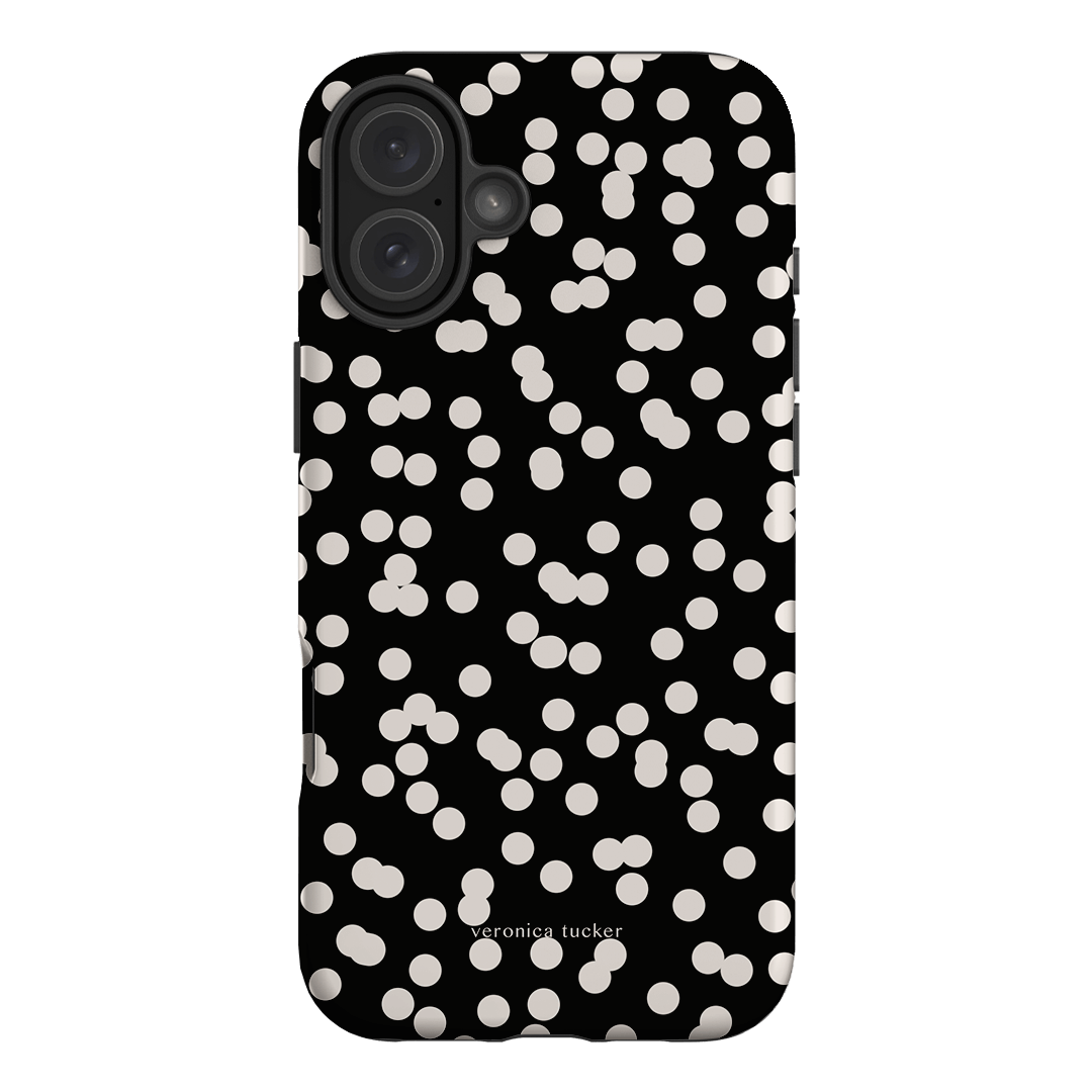 Mini Confetti Noir Printed Phone Cases iPhone 16 Plus / Armoured by Veronica Tucker - The Dairy