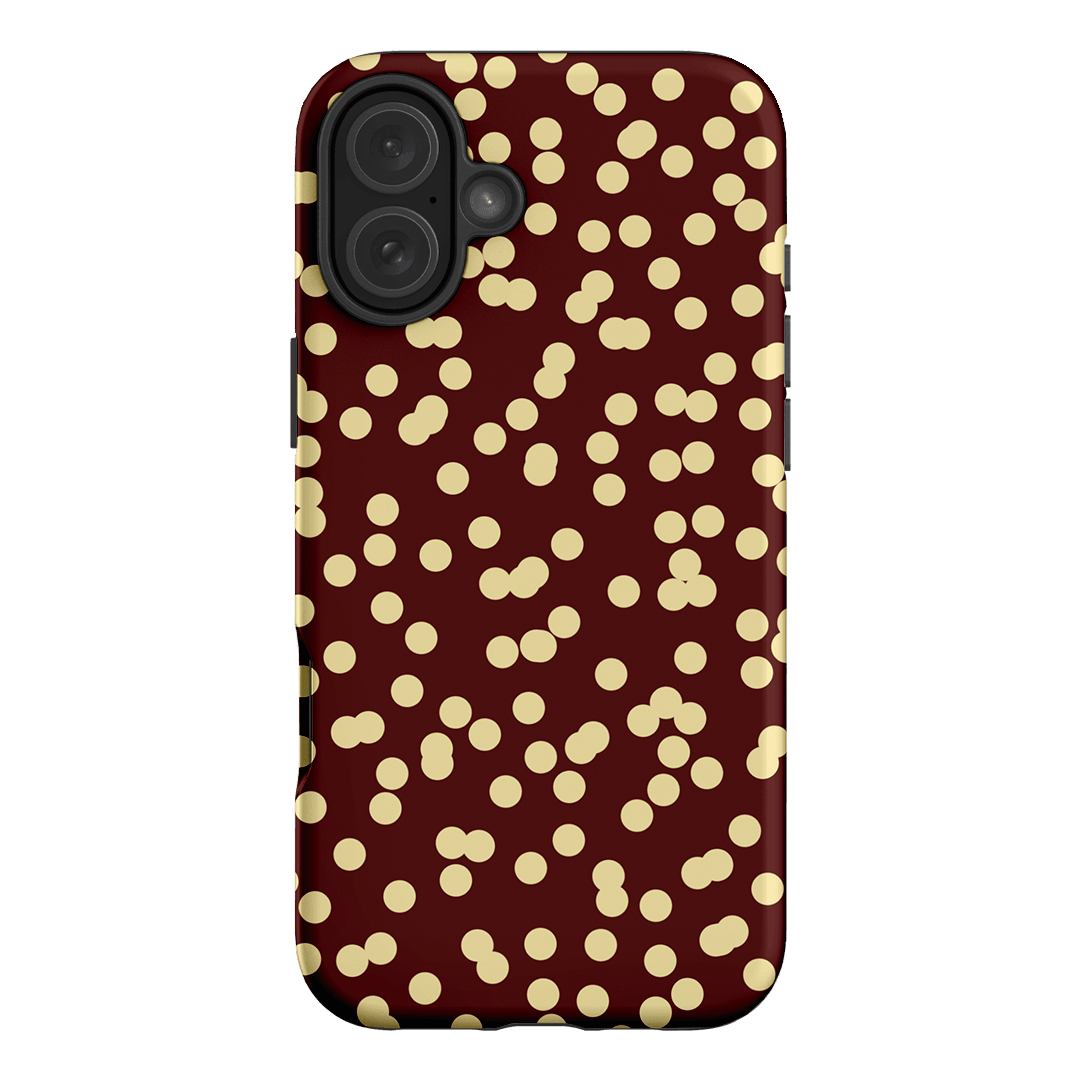 Mini Confetti Burgundy Butter Printed Phone Cases iPhone 16 Plus / Armoured by Veronica Tucker - The Dairy