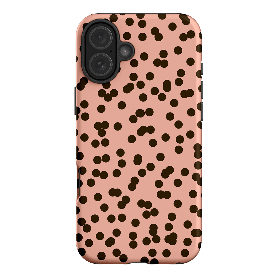 Mini Confetti Pink Chocolate Printed Phone Cases iPhone 16 Plus / Armoured by Veronica Tucker - The Dairy