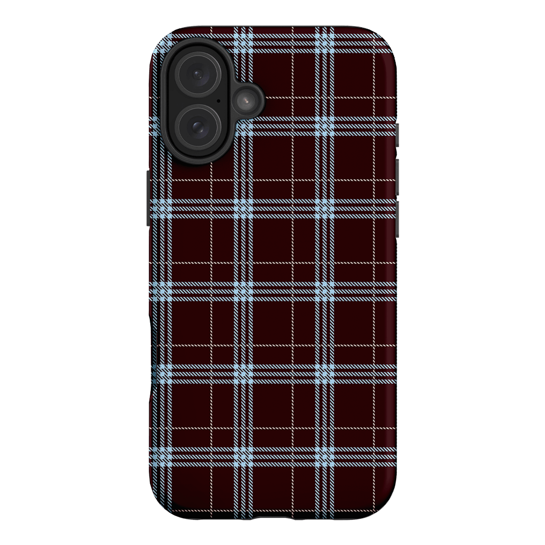 Mocha Plaid Printed Phone Cases iPhone 16 Plus / Armoured by The Dairy - The Dairy